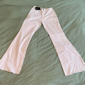 NWT Fashion Nova Ariana white flared jeans